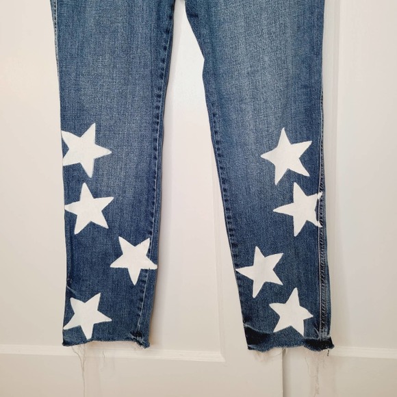 Free People Distressed Button Fly Boyfriend Jeans - Picture 4 of 10